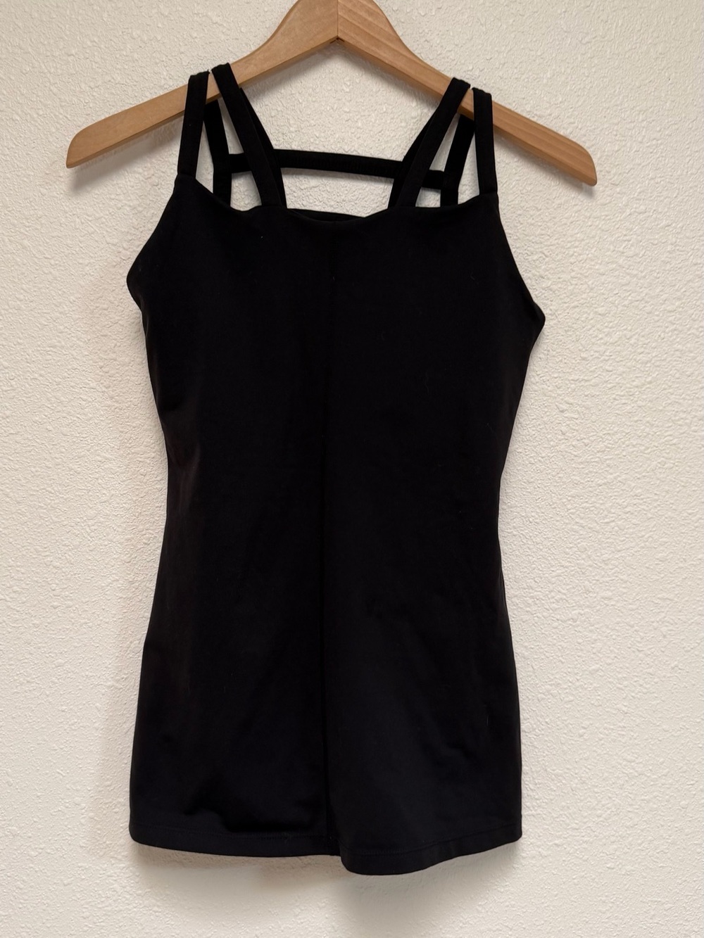 Women’s Black Double-Strap Tank Top